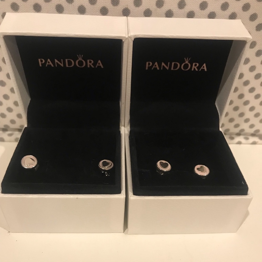 Pandora heart earrings